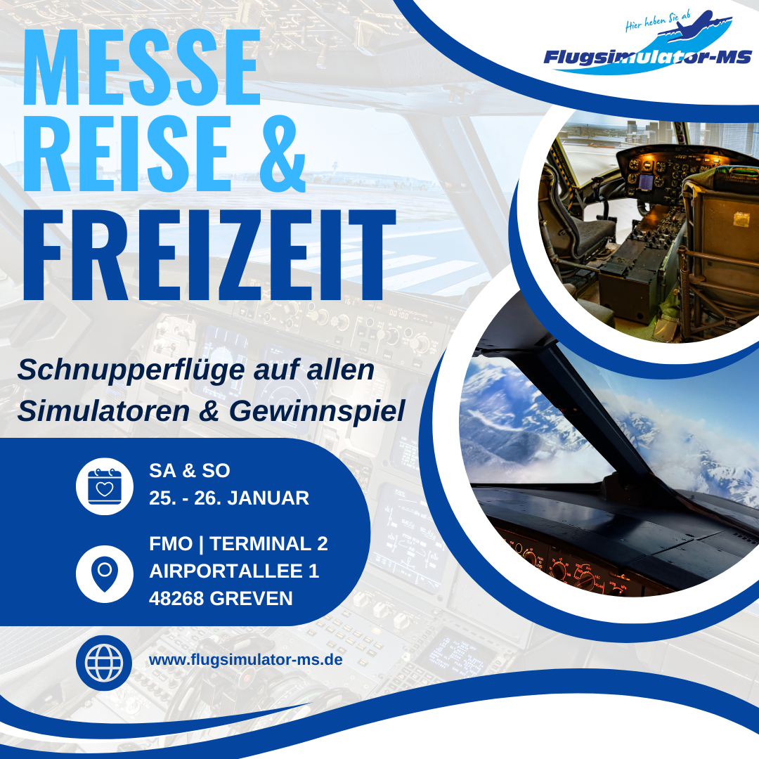 Erleben Sie die Faszination des Fliegens auf der Messe Reise und Freizeit!